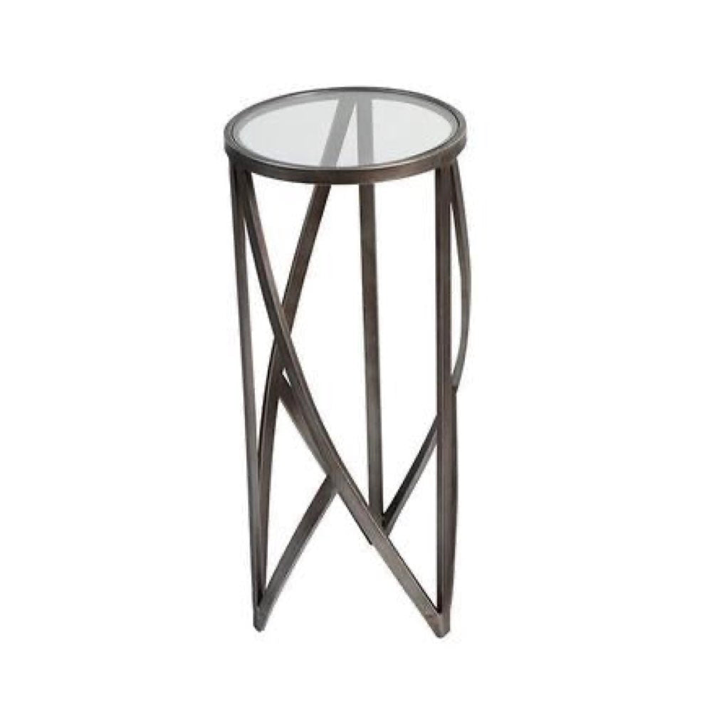 Accent Pedestal Table | Anthracite Grey