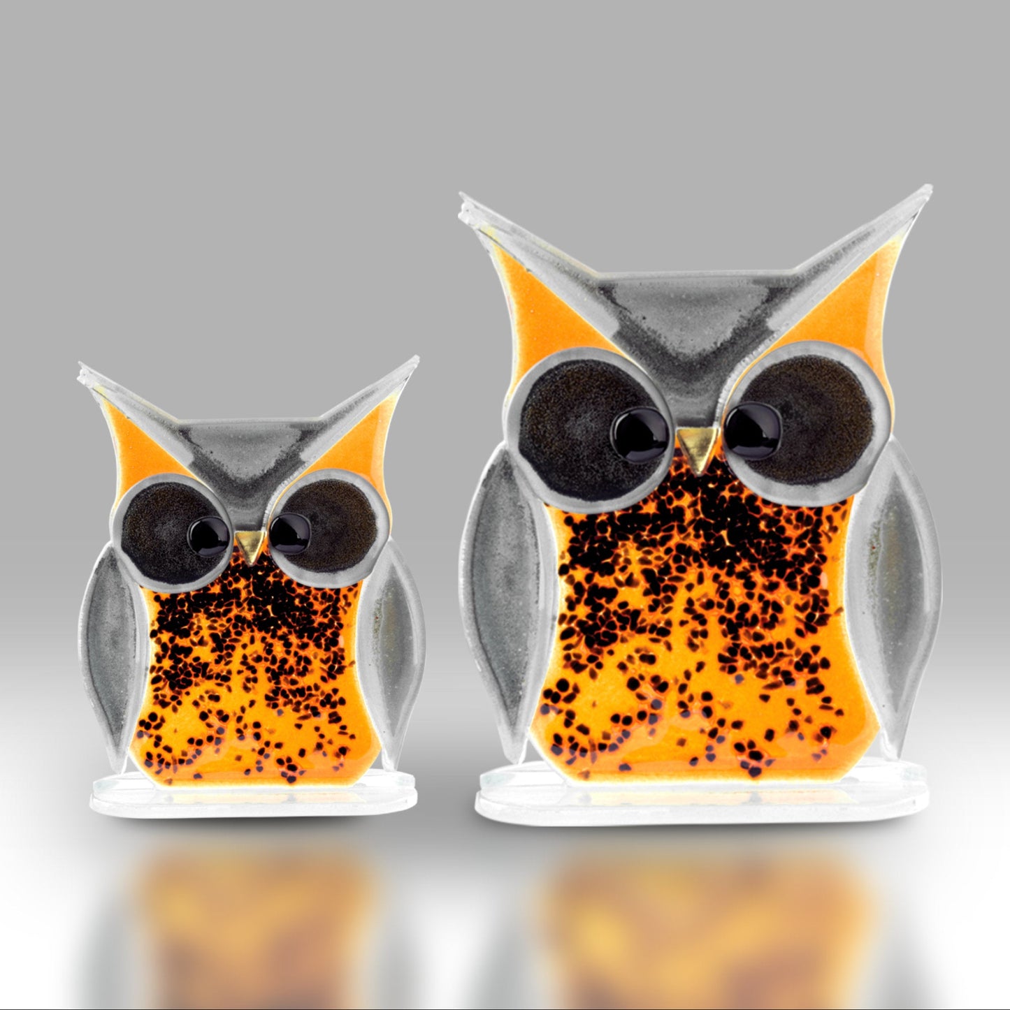 Owl Fused Glass Ornament