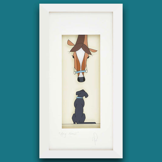 Horse and dog wall frame