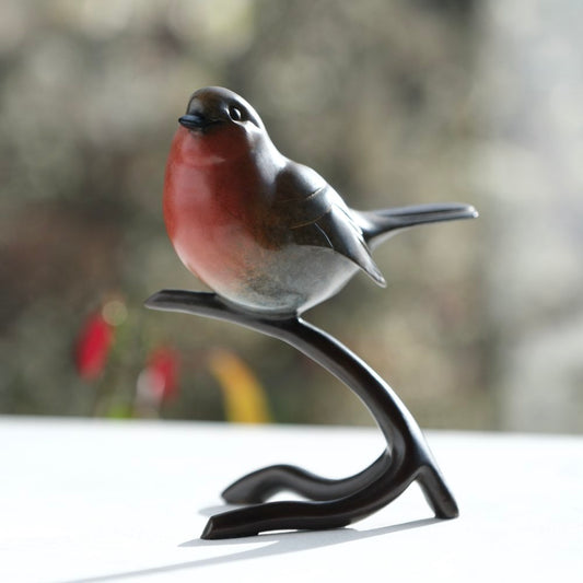 Robin Bronze Sculpture by David Meredith – Limited Edition