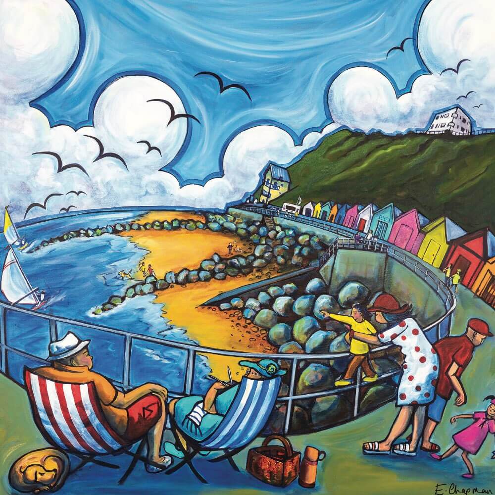 Beach Huts & the Bump, Sheringham | Card