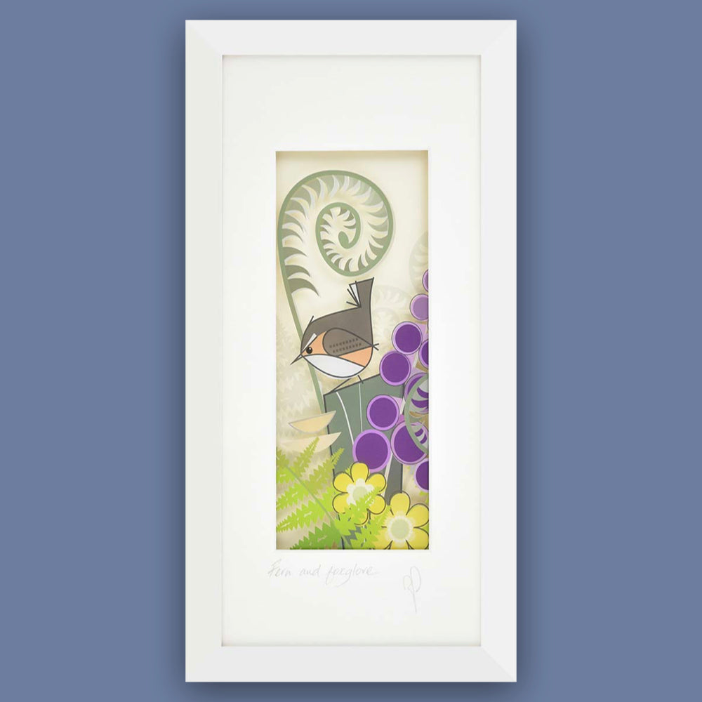 Fern & Foxglove | Framed Print