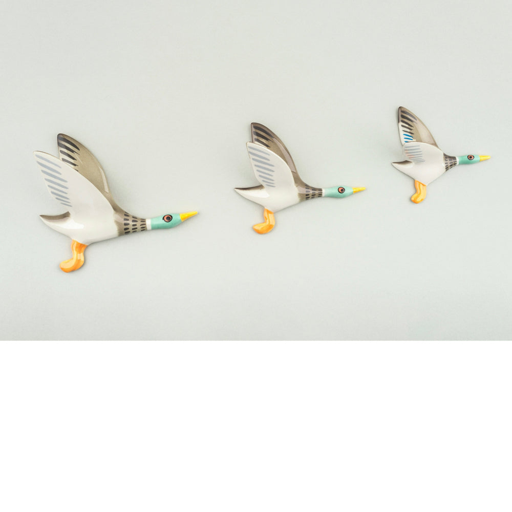 Flying Duck Trio by Hannah Turner | Red Lobster Gallery | Sheringham