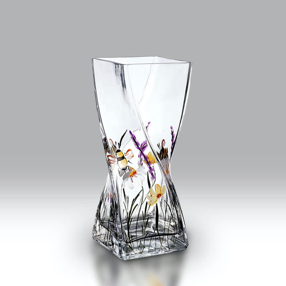Bees & Blooms Twist 20cm Vase | Red Lobster Gallery