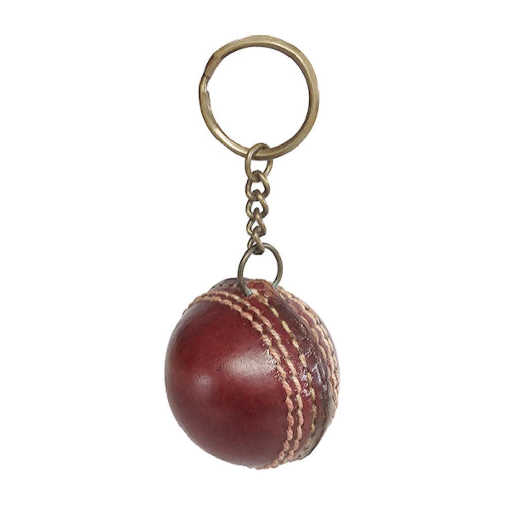 Leather Cricket Ball Keyring