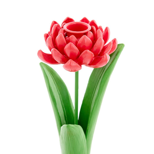 Pink and Red Flower Candlesticks