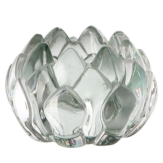 Glass Lotus Tealight Holder