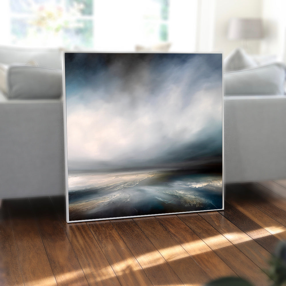 The Ocean Wakes | Framed Canvas Print Wall Art by Paul Bennett