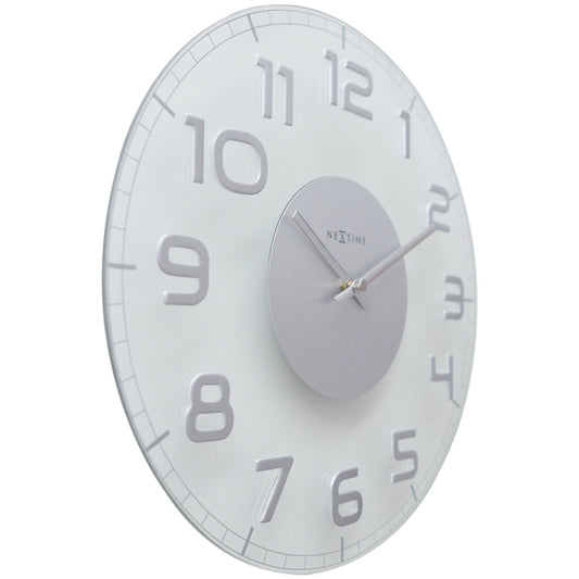 Classy Round Clock | White