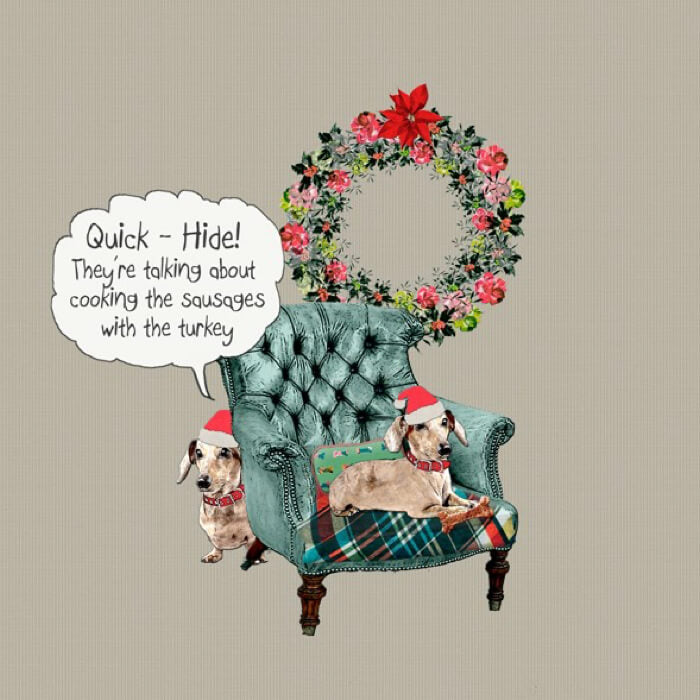 Cooking the Sausages with the Turkey | Card