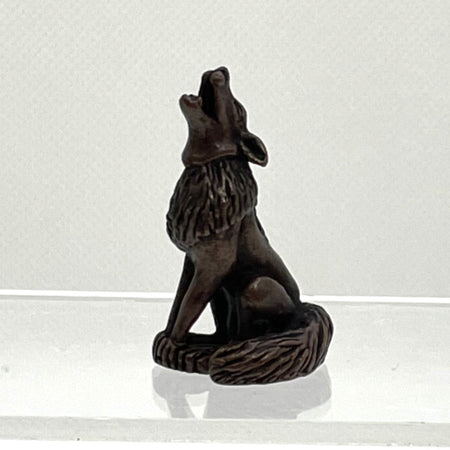 Howling Wolf Bonsai Bronze