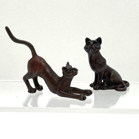 Crouching Cat Bonsai Bronze