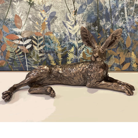 Reclining Hare LE 14/50 | Cold Cast Bronze | CLICK & COLLECT ONLY