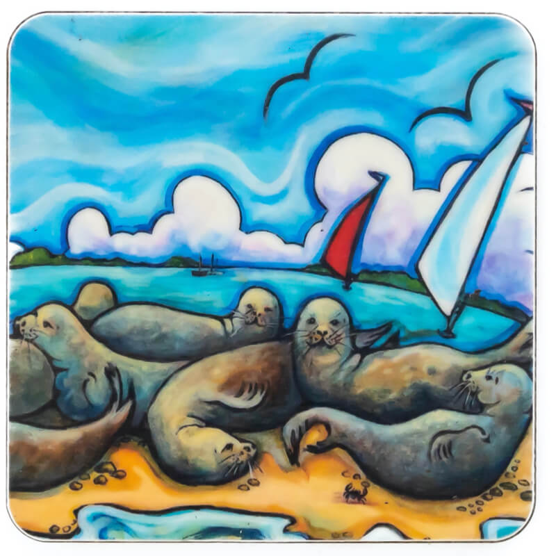 Blakeney Seals Fridge Magnet | Red Lobster Gallery | Sheringham