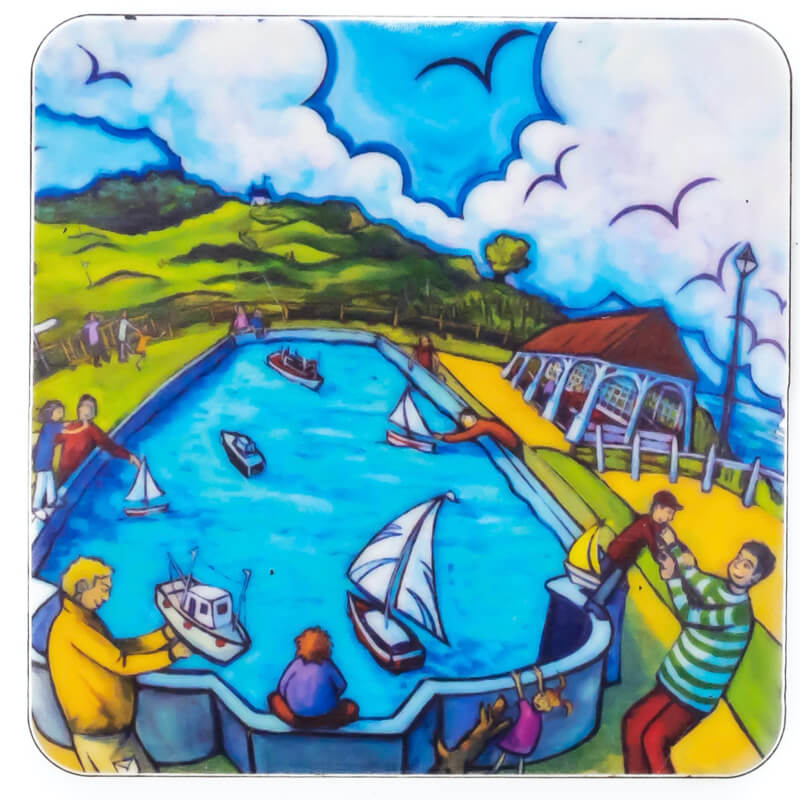 The Boating Lake | Fridge Magnet By Emily Chapman | Red Lobster Gallery