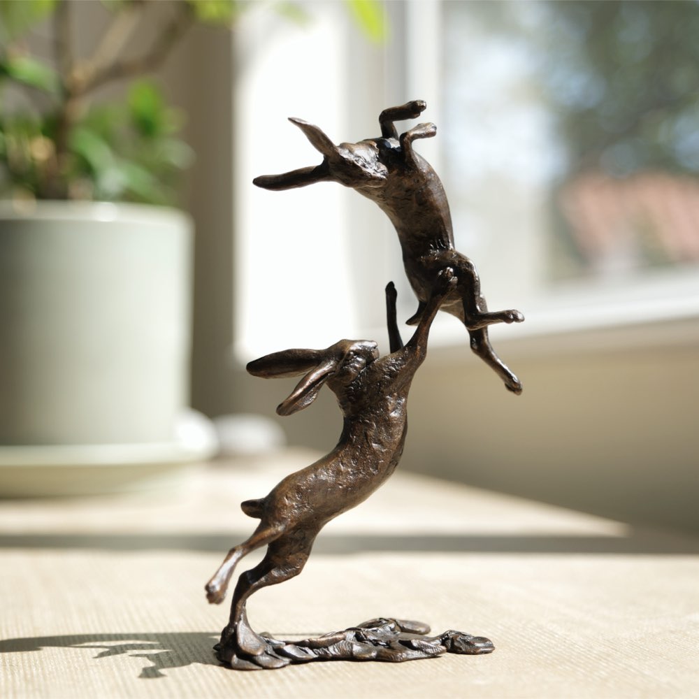 Boxing Hares by Michael Simpson