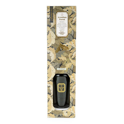 Packaged product with decorative box featuring floral design and brand name.