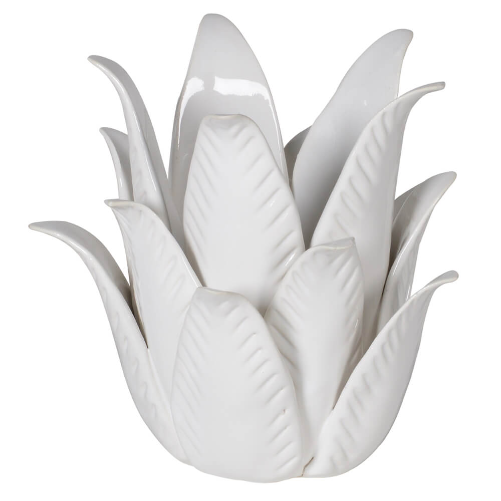 Ceramic Leaves Candleholder | CLICK & COLLECT ONLY | Red Lobster Gallery