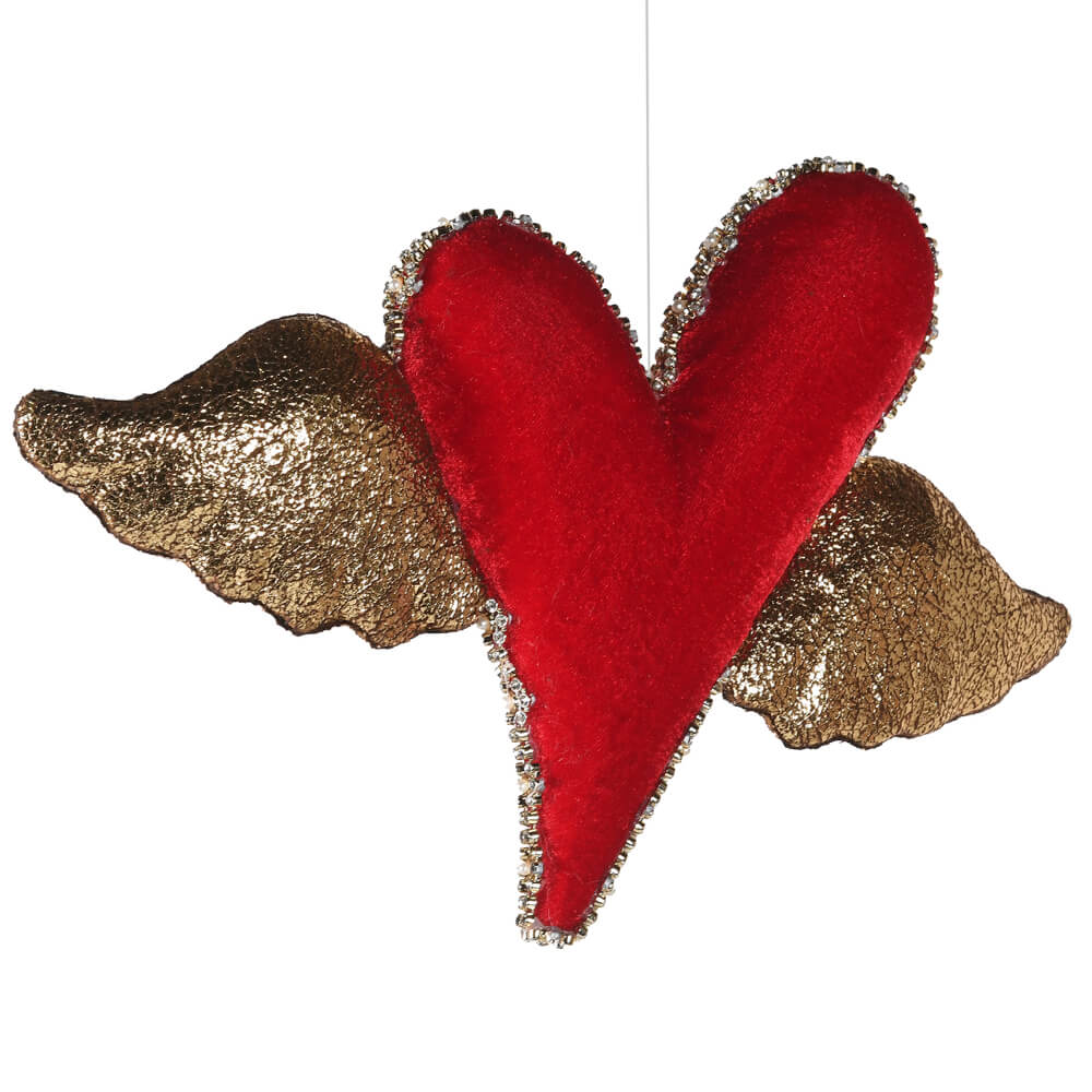 Red Heart with Gold Wings Decoration | Red Lobster Gallery