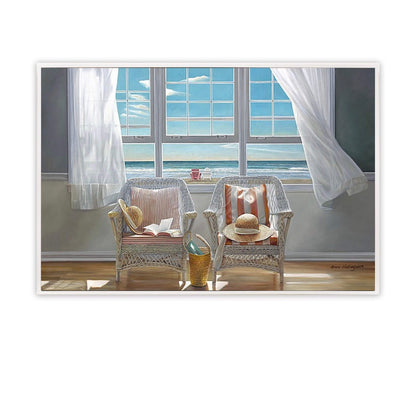 Companions | Framed Canvas Print by Karen Hollingsworth