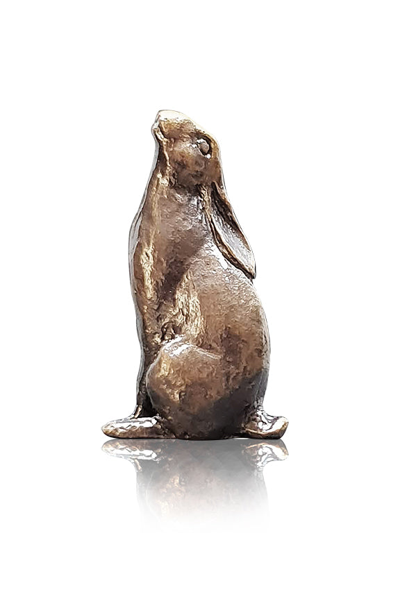 Miniature Bronze Moon Gazing Hare | Red Lobster Gallery