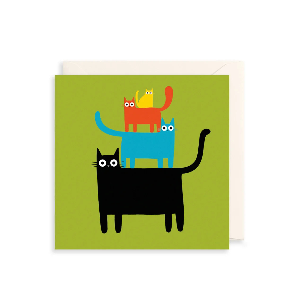 Cat Pyramid Card