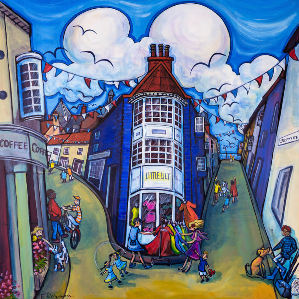 A Jaunt Down Jetty Street, Cromer| Card | Red Lobster Gallery 