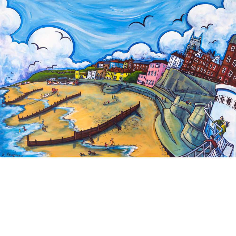 A View from the Pier, Cromer | Limited Edition Print by Emily Chapman