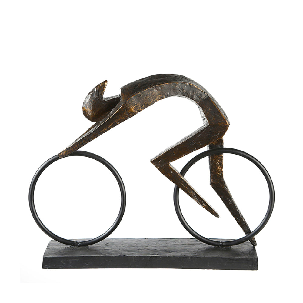Abstract Cyclist Sculpture