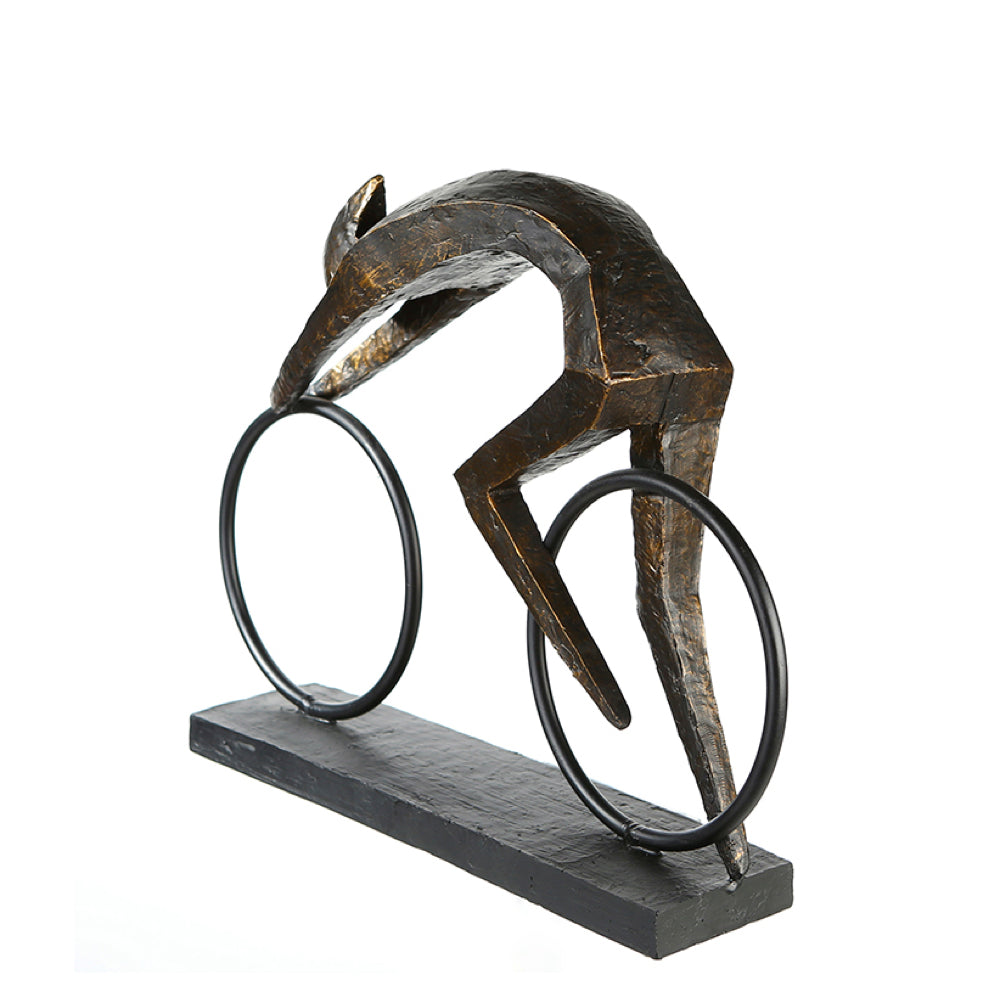 Abstract Cyclist Sculpture