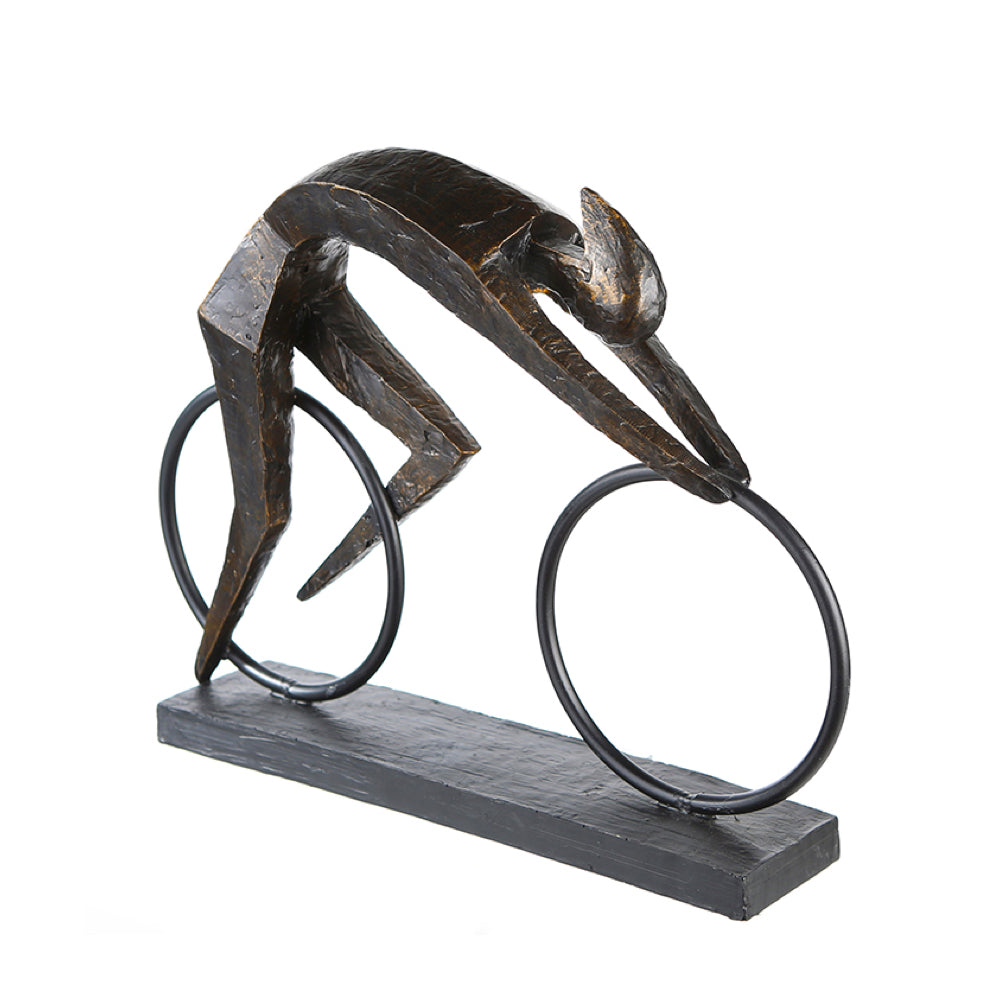 Abstract Cyclist Sculpture