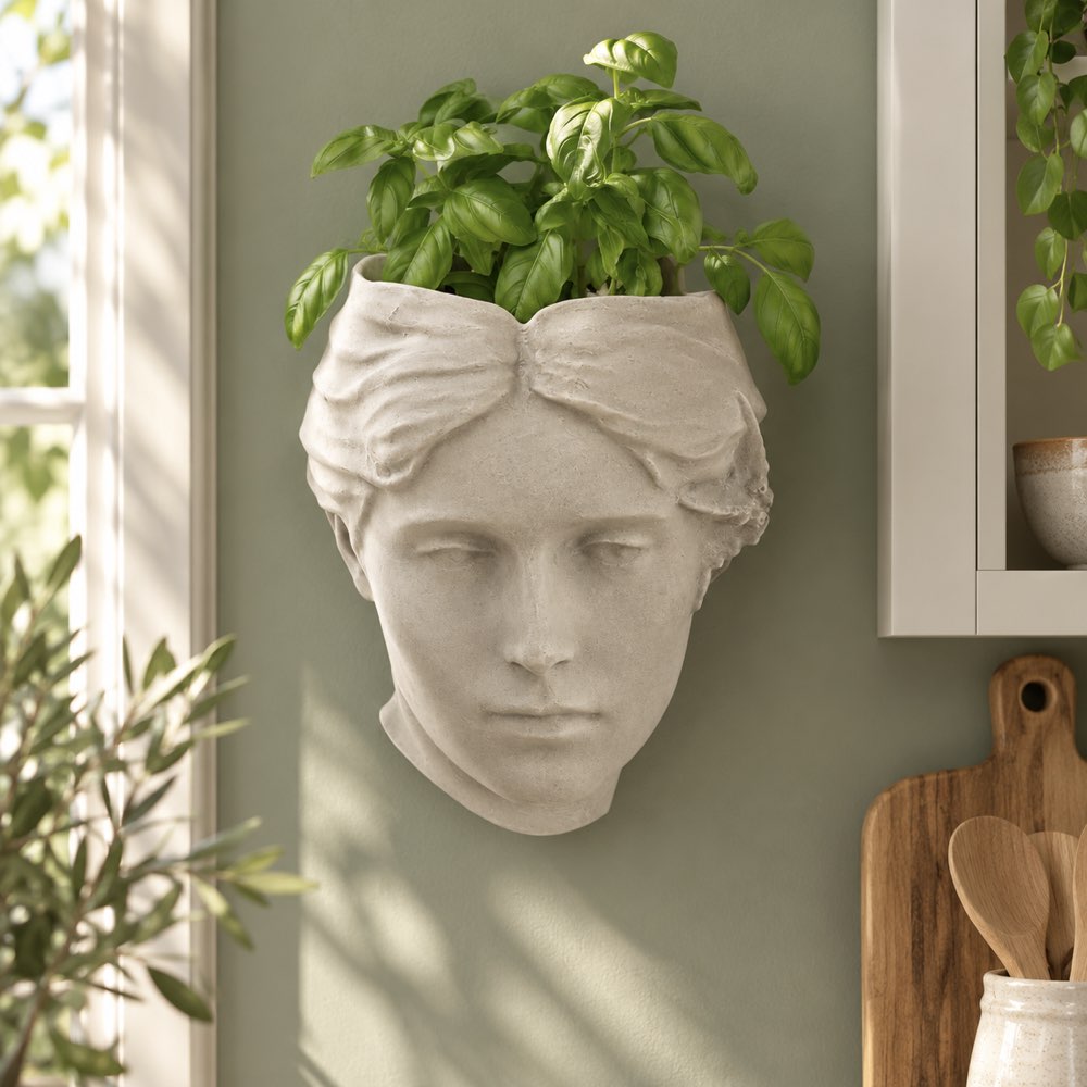 Angel of Atlantis Stone Effect Wall Planter