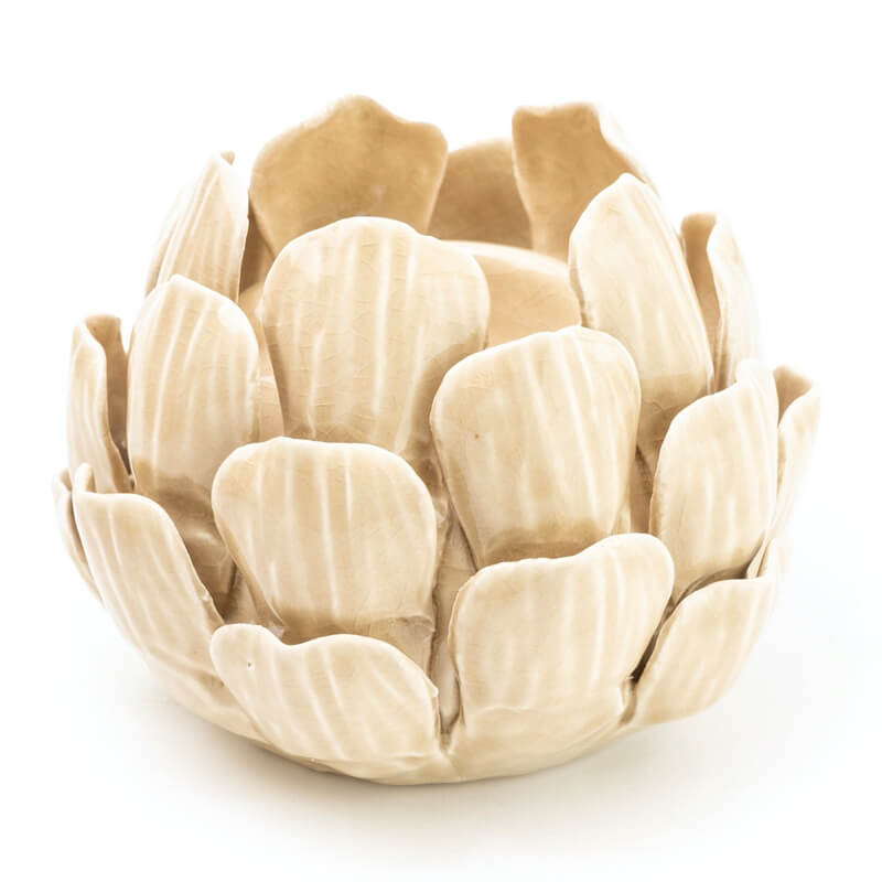 Ceramic Artichoke Tea Light Holder