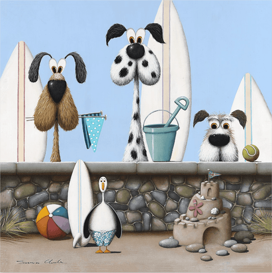 Beach Boys | Framed Print Wall Art by Simon Clarke