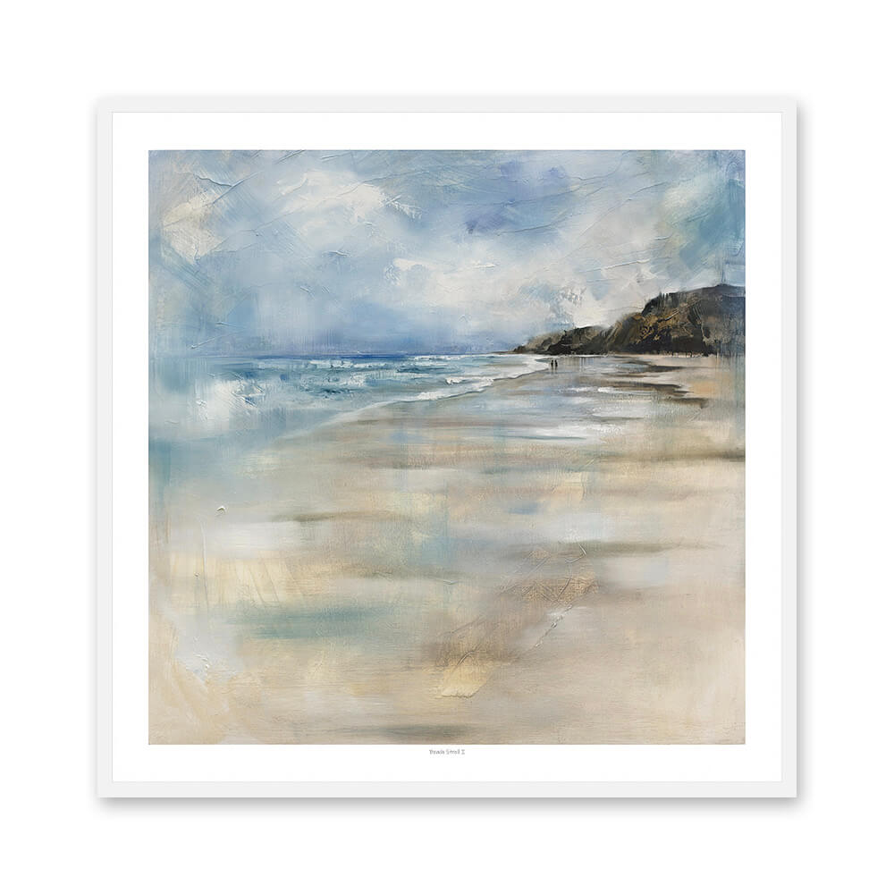 Beach Stroll I | Framed Print by Julie Brunn