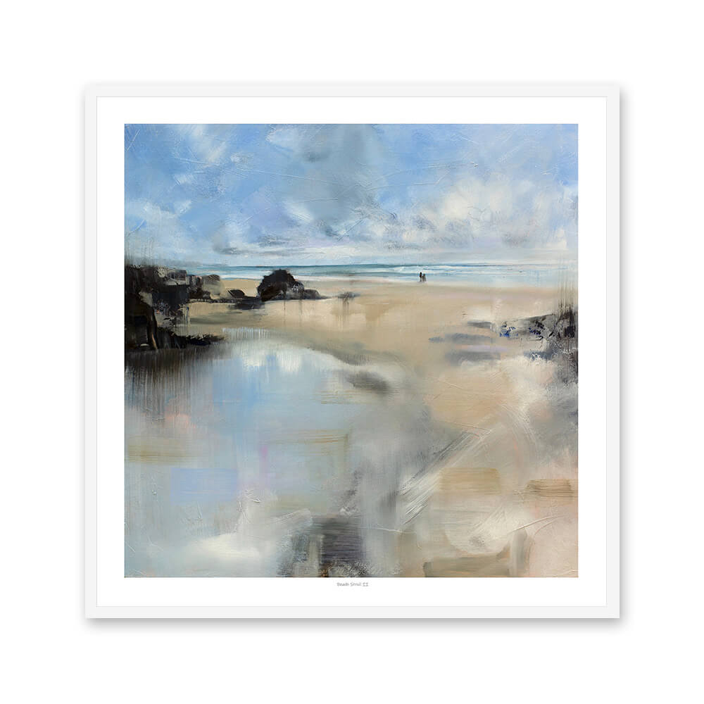 Beach Stroll II | Framed Print by Julie Brunn