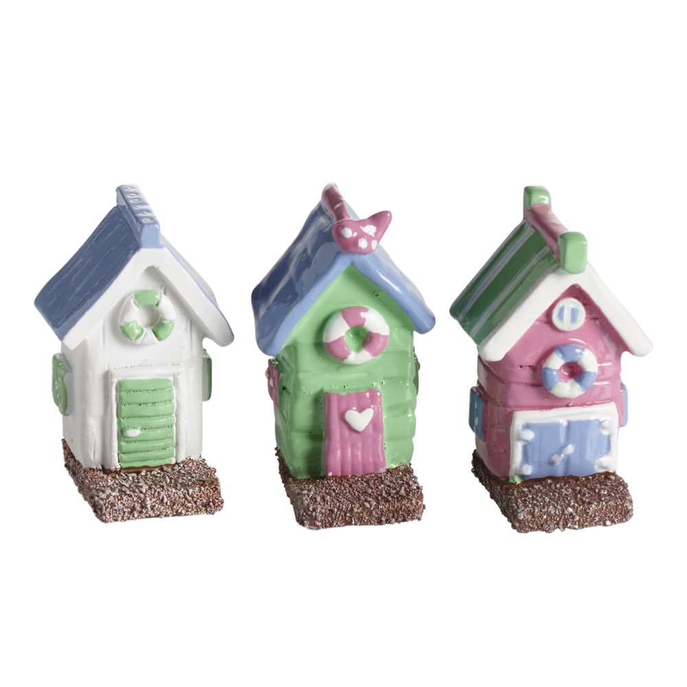 Beach Huts | Set of 3