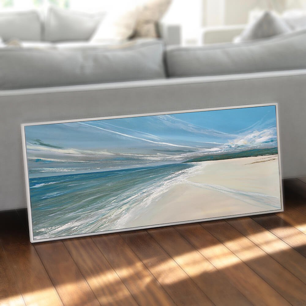 Beyond The Headland | Framed Print Jane Skingley