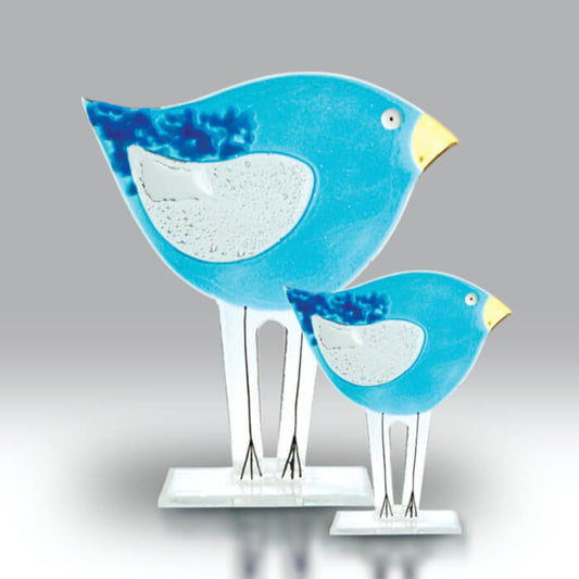 Fused Glass Bird Ornament