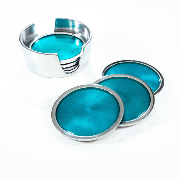 Aluminium Coaster Set