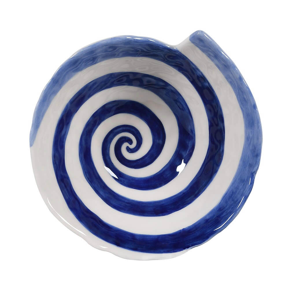 Blue and White Swirl Bowl