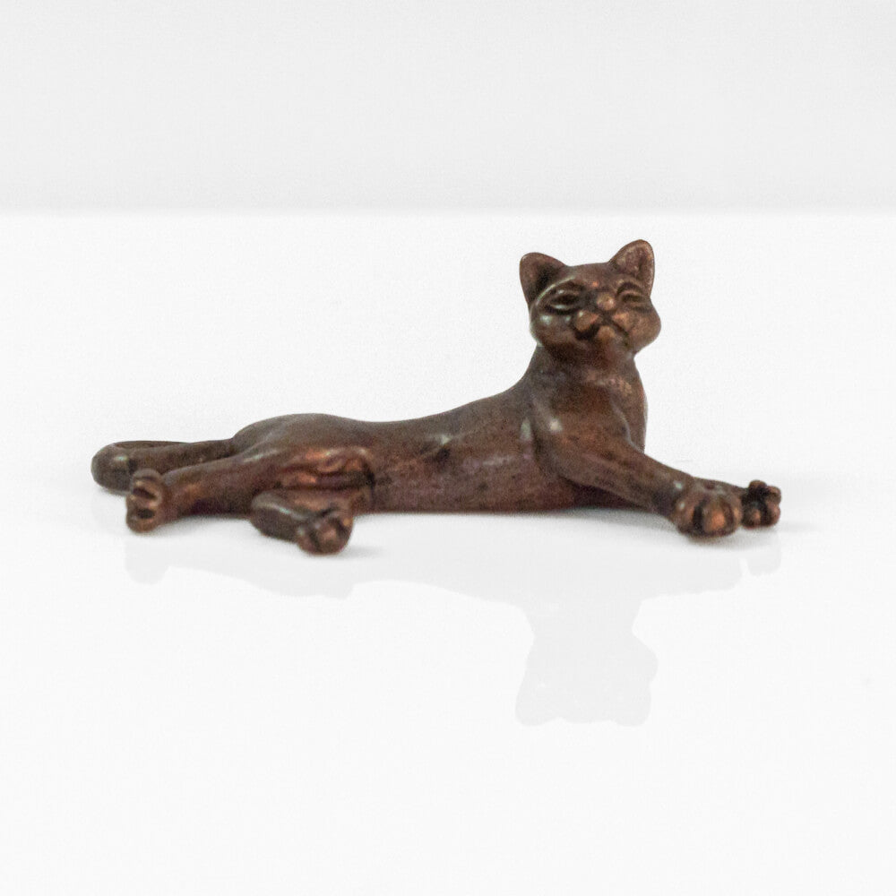 Lying Cat Bonsai Bronze