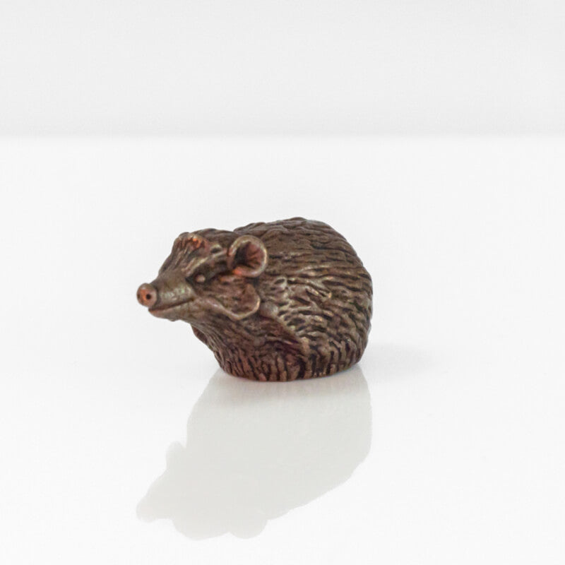 Bonsai Bronze Sitting Hedgehog