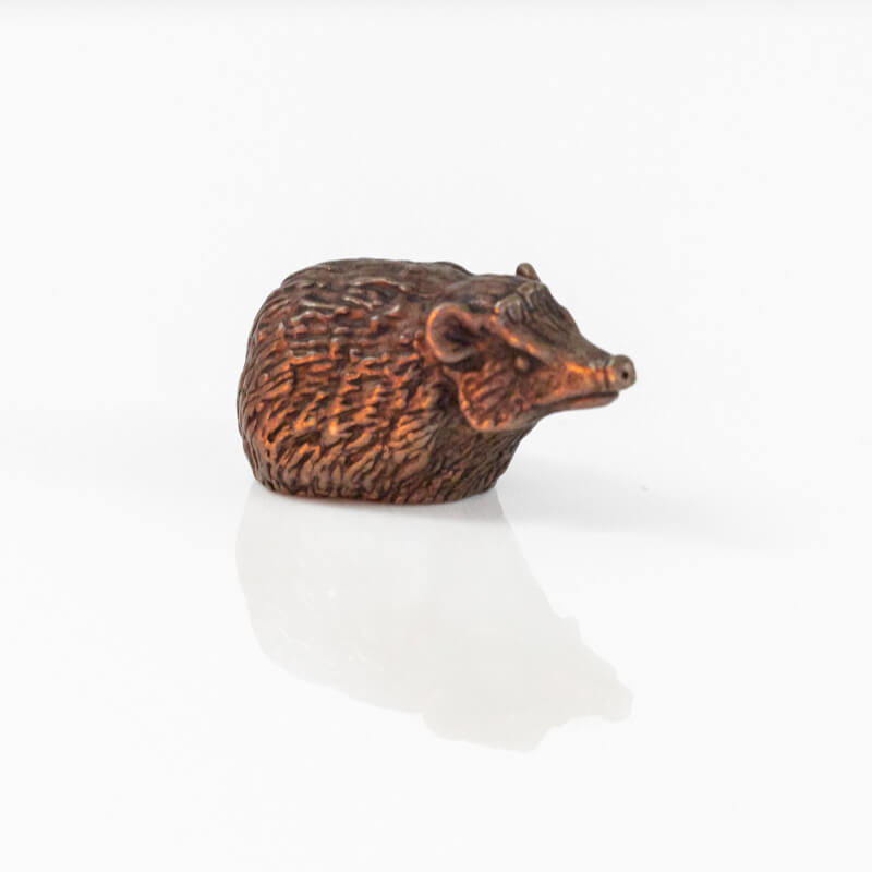 Bonsai Bronze Sitting Hedgehog