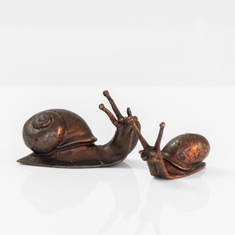Upright Snail | Bonsai Bronze | Red Lobster Gallery | Sheringham 