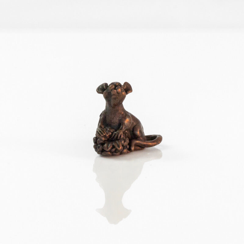 Bonsai Bronze Mouse with Berry