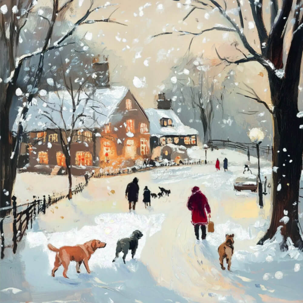 Boxing Day Stroll | Pack of 6 Charity Christmas Cards