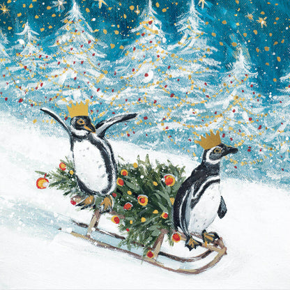 Bringing Home the Tree | Pack of 6 Charity Christmas Cards 