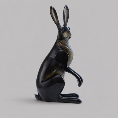 Lookout Hare Bronze Sculpture by David Meredith – Limited Edition