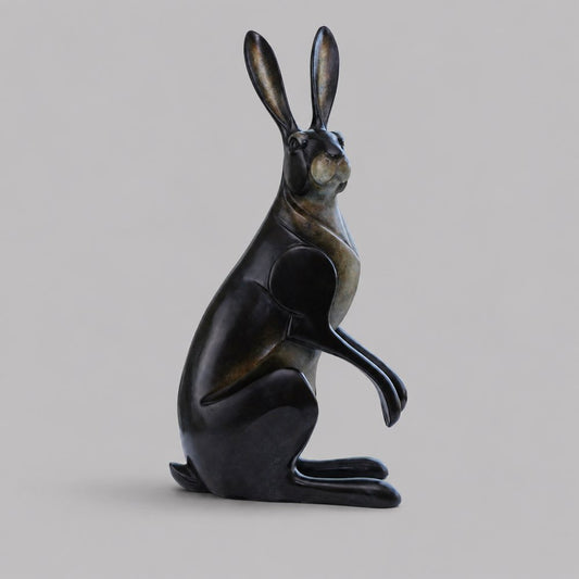 Lookout Hare Bronze Sculpture by David Meredith – Limited Edition